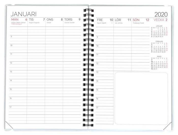 Aquarupella Kalender Wire-o 4i1 A5 - Kalenderkungen.se