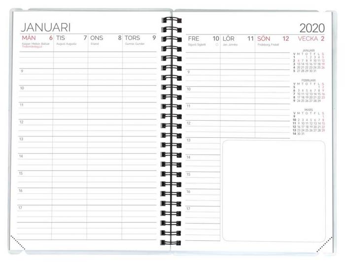 Aquarupella Kalender Wire-o 4i1 A5 - Kalenderkungen.se