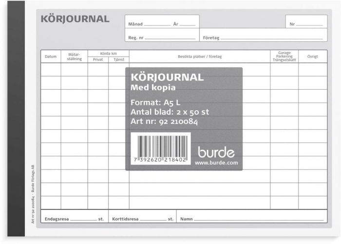 Krjournal med kopia