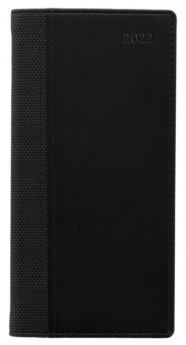 Kalender Letts Executive Slim V/U svart 2022