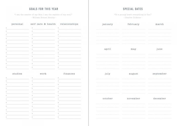 Kalender Letts Memo A5 svart studieåret 2022-2023