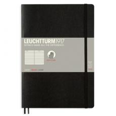 Leuchtturm Notebook B5 Soft 121s Black Linjerad