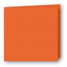 Kvadratiska Kort dubbla 5-pack 220g Orange 