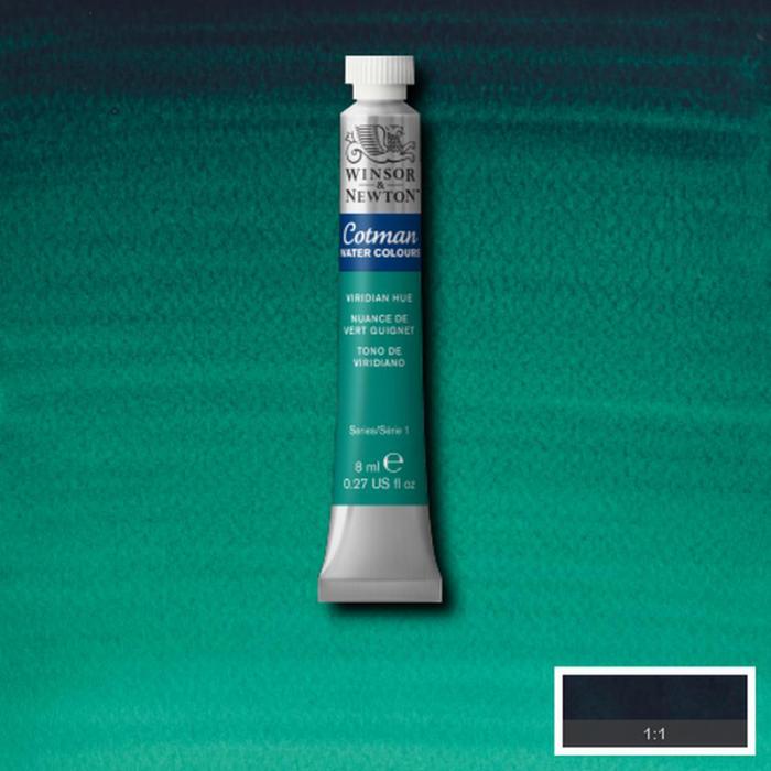 Akvarellfrg Cotman 8ml Viridian hue 696