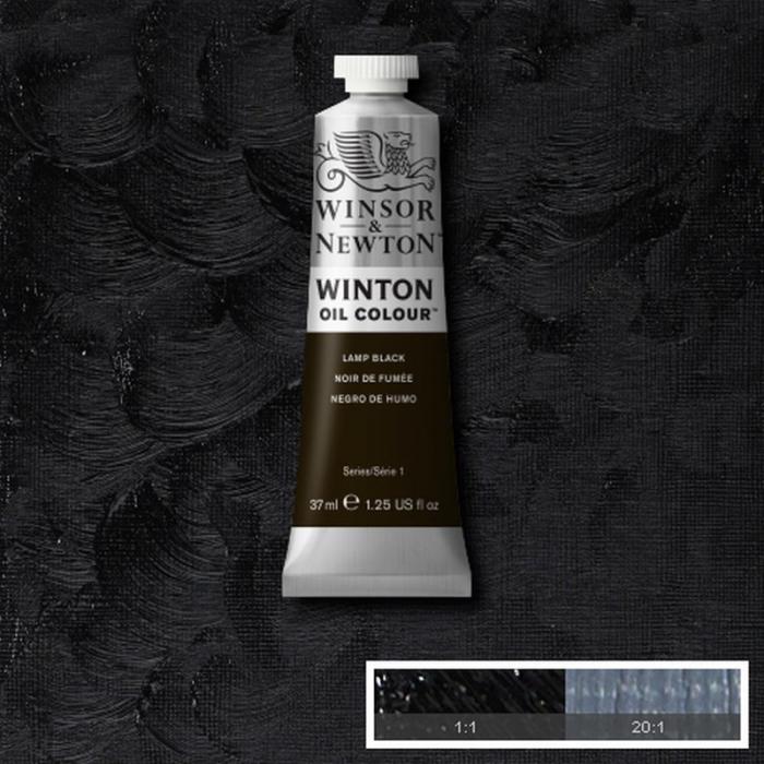 Oljefrg W&N Winton 37ml Lamp black 337