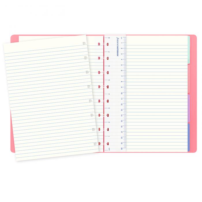 Filofax A5 Classic Notebook Linjerad Pink