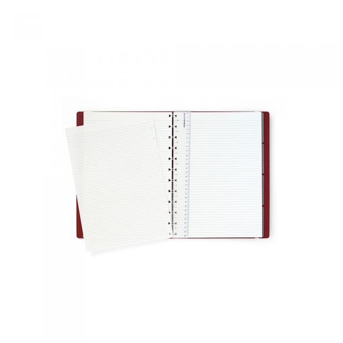 Filofax Notebook A4 linjerad Burgundy 
