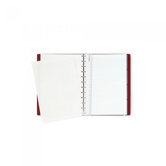 Filofax Notebook A4 linjerad Burgundy 