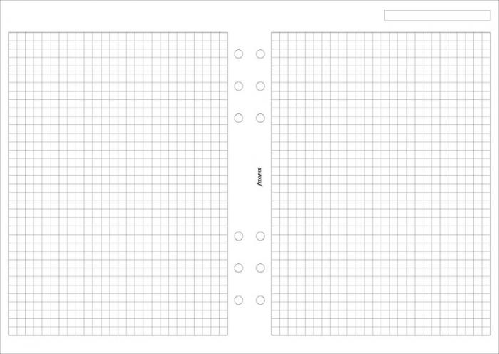 Filofax A5 rutade blad