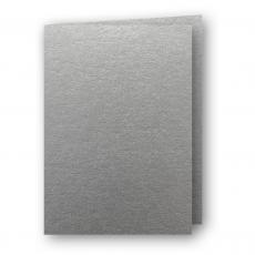 A6 Kort dubbla stående 5-pack 220g Silver