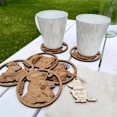 6-pack Muggunderlägg Summer Edition- Moomin by Varberg Laser