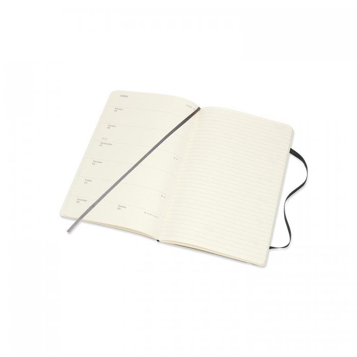 Moleskine Weekly notebook Large Black Soft 2021