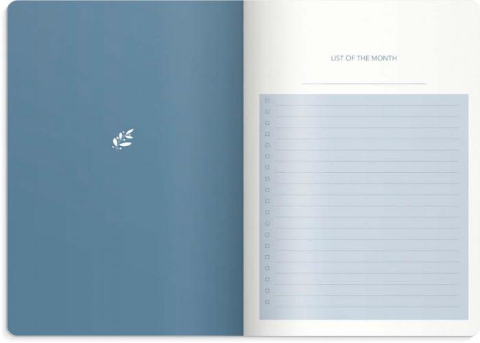 Week Planner Blue undated