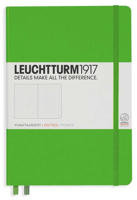 Leuchtturm1917 Leuchtturm Notebook A5 hard 249s Fresh Green dotted - Kalenderkungen.se