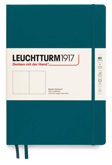 Leuchtturm Notebook B5 Hard 121s Pacific Green