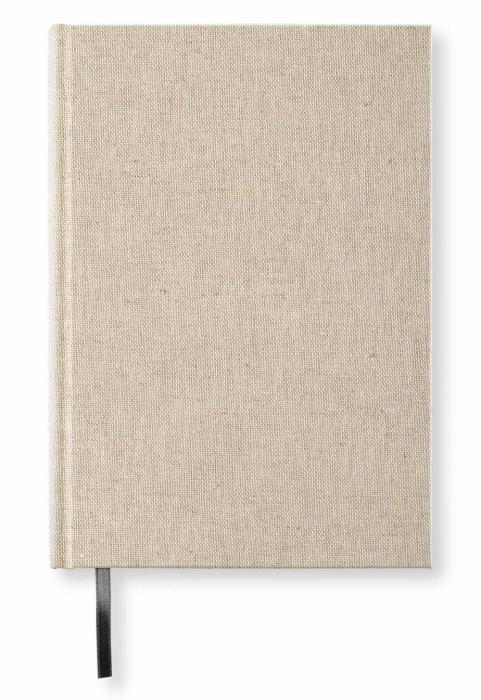 Olinjerad Blank Book A5 - 128 sidor Rough Linen