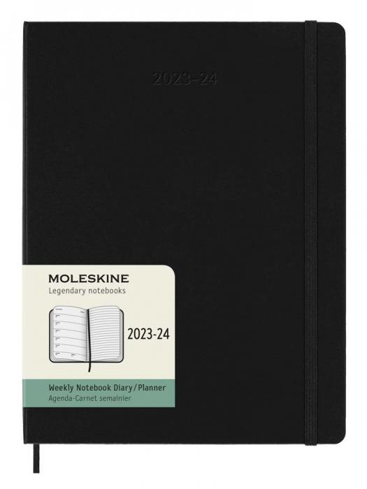 Moleskine Veckokalender XL Svart hard 23/24