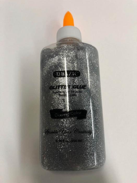 Glitterlim 160ml silver