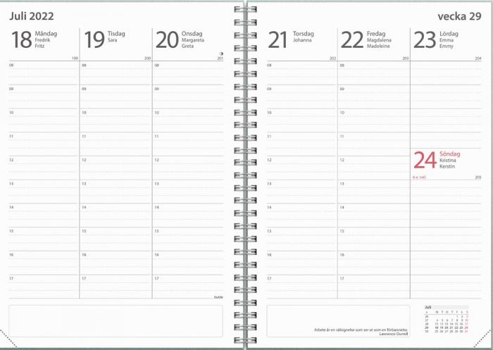 Kalender Study A5 Ottawa Grn 2021-2022