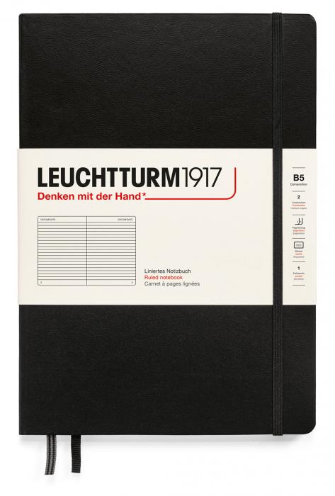 Leuchtturm Notebook B5 Hard 219s Black Ruled