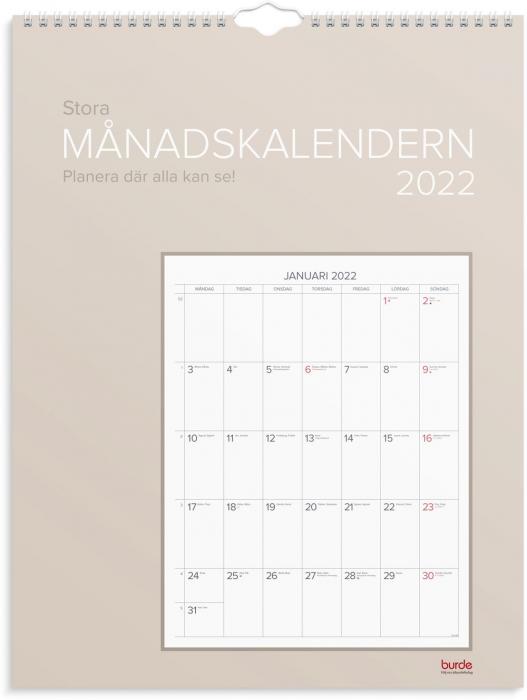Stora månadskalendern 2022