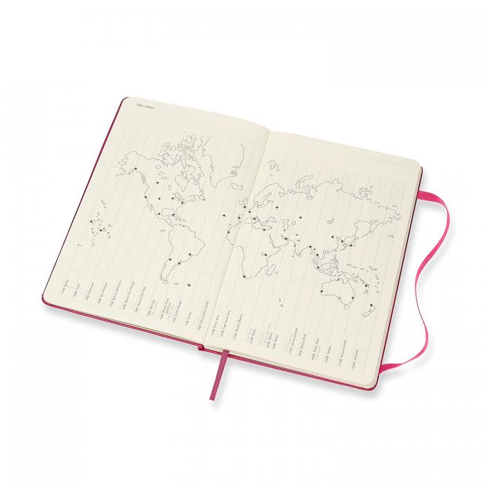 Moleskine Veckokalender L Hard 2021-2022 rosa