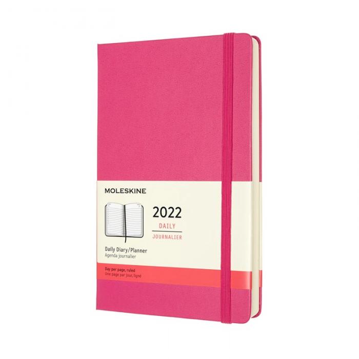 Moleskine Moleskine Daily Pink Hard Large 2022 - Kalenderkungen.se