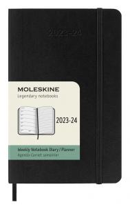 Moleskine Veckokalender Pocket soft 23/24 Svart