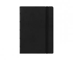 Filofax Notebook svart linjerad pocket