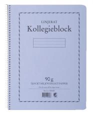 Kollegieblock 90g linjerat 