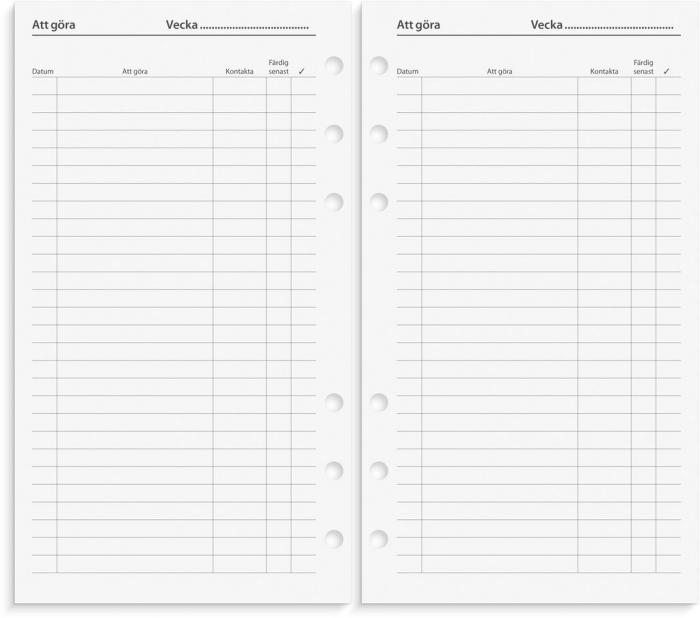 Regent Systemkalender svart skinn 2023