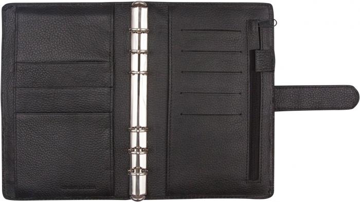Planner Systemkalender svart skinn 2021