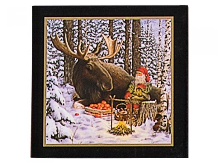 Julkort 10 Pack Med Kuvert Tomte Och Alg älg kalender 2021