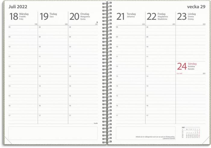 Kalender 22/23 Study A5 Twist grön