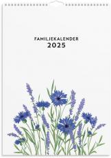 Familjekalender Illustrerad blomster 2025