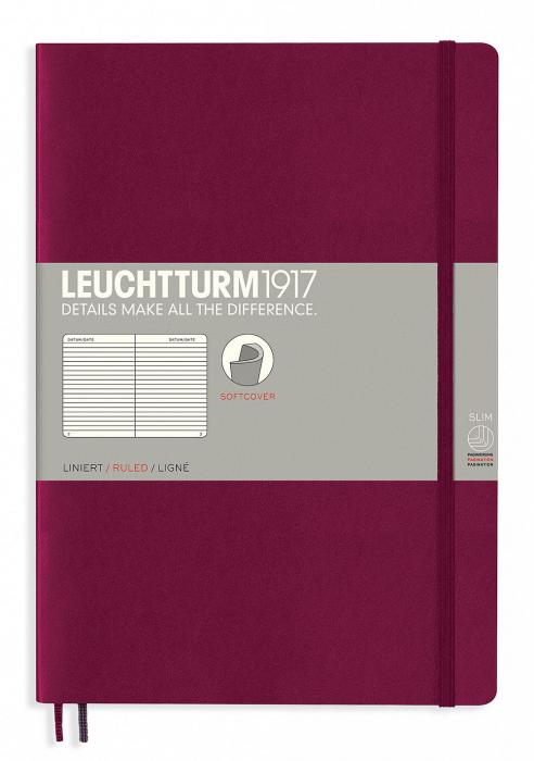 Leuchtturm Notebook B5 Soft 123s Port Red Dotted