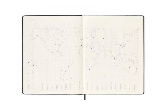 Moleskine Veckokalender XL Svart hard 22/23