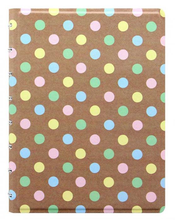 Filofax Filofax A5 Notebook Linjerad Patterns Pastel Spots - Kalenderkungen.se