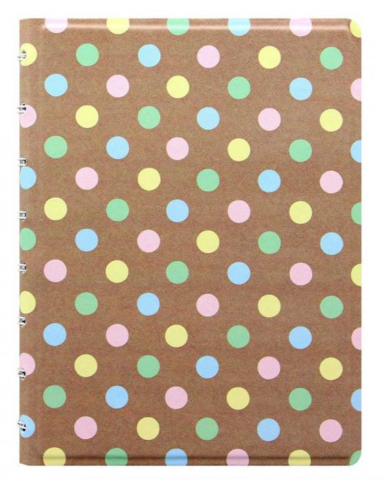 Filofax Filofax A5 Notebook Linjerad Patterns Pastel Spots - Kalenderkungen.se