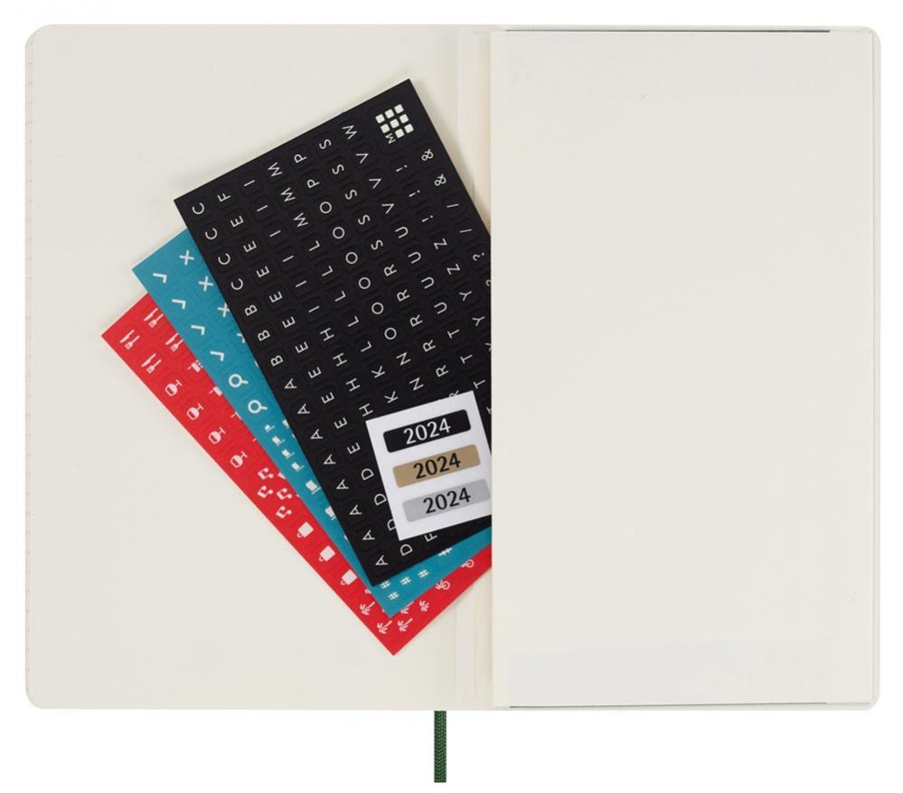 Moleskine Weekly notebook Large Red Soft 2024