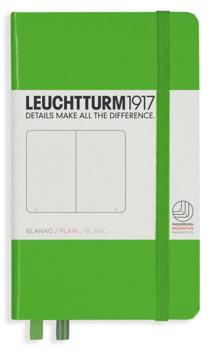 Leuchtturm A6 hard 185s Fresh Green olinjerad