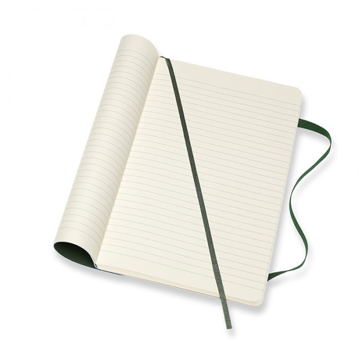 Moleskine Moleskine Classic Soft Large Ruled Notebook Myrtle Green - Kalenderkungen.se