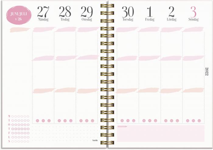 Life Planner Pink A6 2022