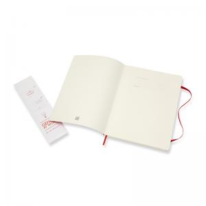Moleskine Notebook X-large Soft Cover - Röd - Olinjerad