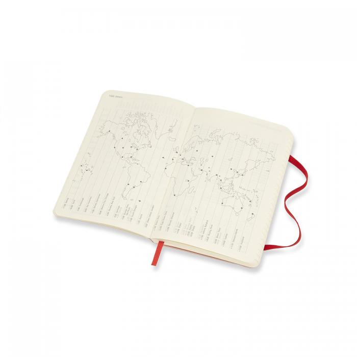 Moleskine Moleskine Veckokalender Pocket Röd soft 20/21 - Kalenderkungen.se