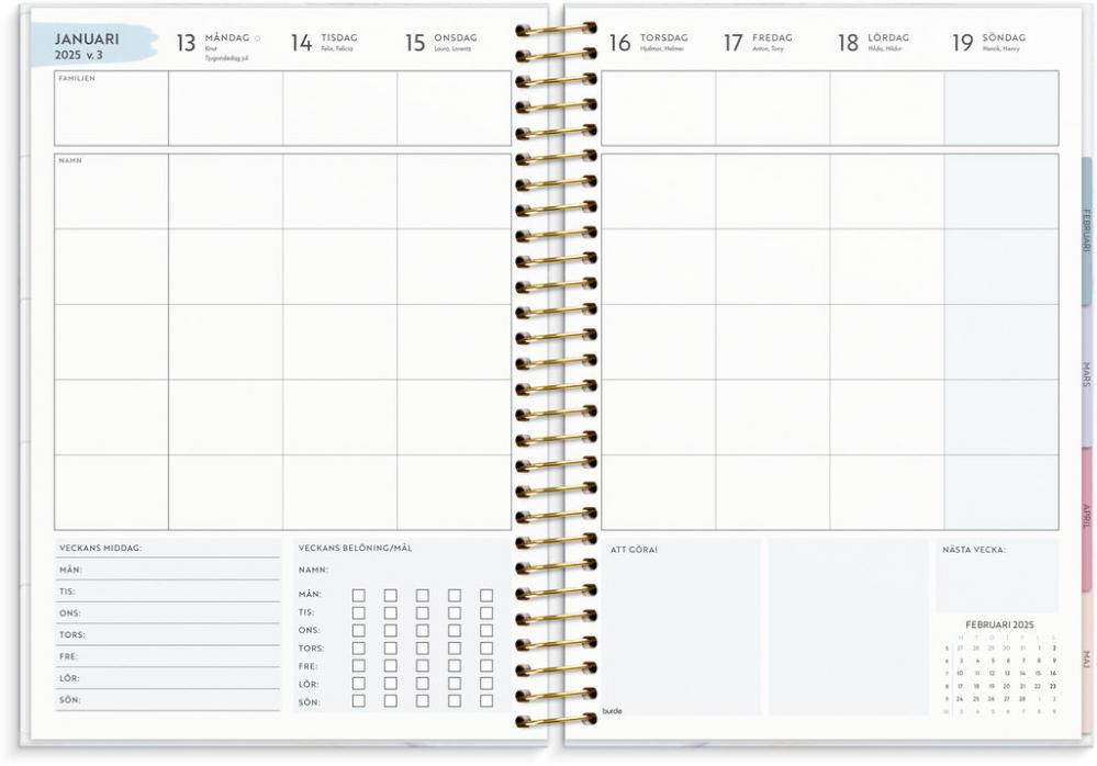 Kalender 2025 Life Organizer Family Planner