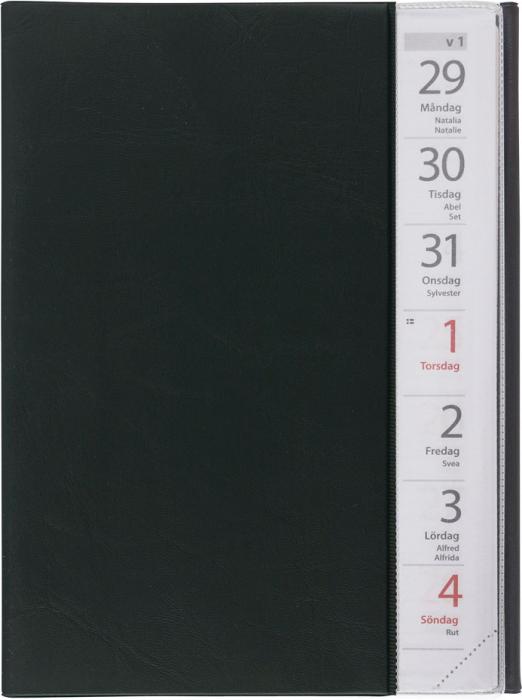 Stor veckokalender svart plast 2021