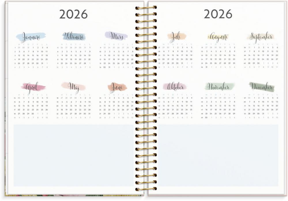 Kalender 2025 Life Organizer Blommor