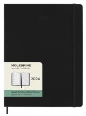 Moleskine Weekly Notebook Black hard XL 2024