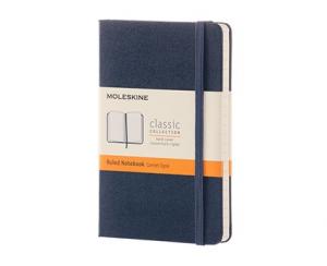 Moleskine Ruled Classic Notebook Pocket - Mörkblå